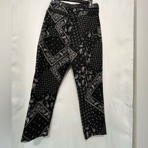 NWT Hollister Black Bandana Jean size 11R 30w 27l